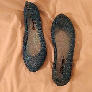 Blue Jelly Shoes